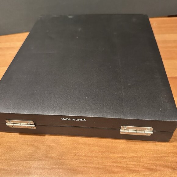 Vtg Multi Game Set Backgammon Chess Checkers Dominoes Poker Dice Cards Complete - Picture 11 of 13